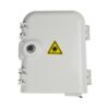 outdoor ftth 8 port plastic optical distribution box, sc / lc duplex adapters, key lock withc buckle