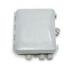 ftth fat optical fiber distribution cabinet, anti thief lock, adapter bracket or splitter cassette optional, max. 12 cores bunchy fiber splicing, gray