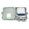 ftth fat optical fiber distribution cabinet, anti thief lock, adapter bracket or splitter cassette optional, max. 12 cores bunchy fiber splicing, gray