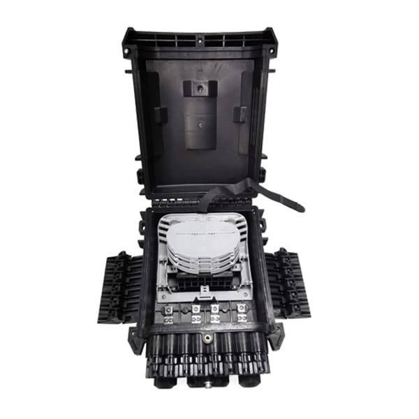 high impact ip68 waterproof ftth fiber optic termination box fdb box, with 1x16 splitter,16 sc adapter and 4 spilce trays