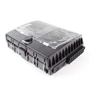 ftth outdoor nap box fiber, 1x16 plc splitter, sc apc connectors and pigtails, uncut cable port or cable glands, black white gray color custom.