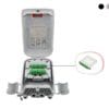16 cores pole mount distribution box fiber, white black gray color customize, steel tube splitter or lgx splitter optional.