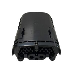 16 cores pole mount distribution box fiber, white black gray color customize, steel tube splitter or lgx splitter optional.