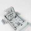 quality fiber optic splitter terminal box 16 sc adapter, drop cable ports, 1x16 lgx splitter or mini splitter, gray black color optional.