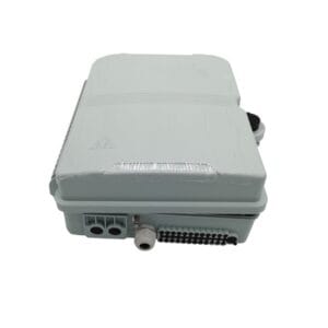 outdoor nap fiber optic connection box, 24 cores plastic, gray color, sc connectors with fiber optic pigtails or splitter (unload)