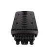 ip68 fiber optic box outdoor for ftth drop cable 2mm 4mm 7mm, 24 pcs waterproof plugs,3pcs 1x8 splitter distribution with 24 sc connectors