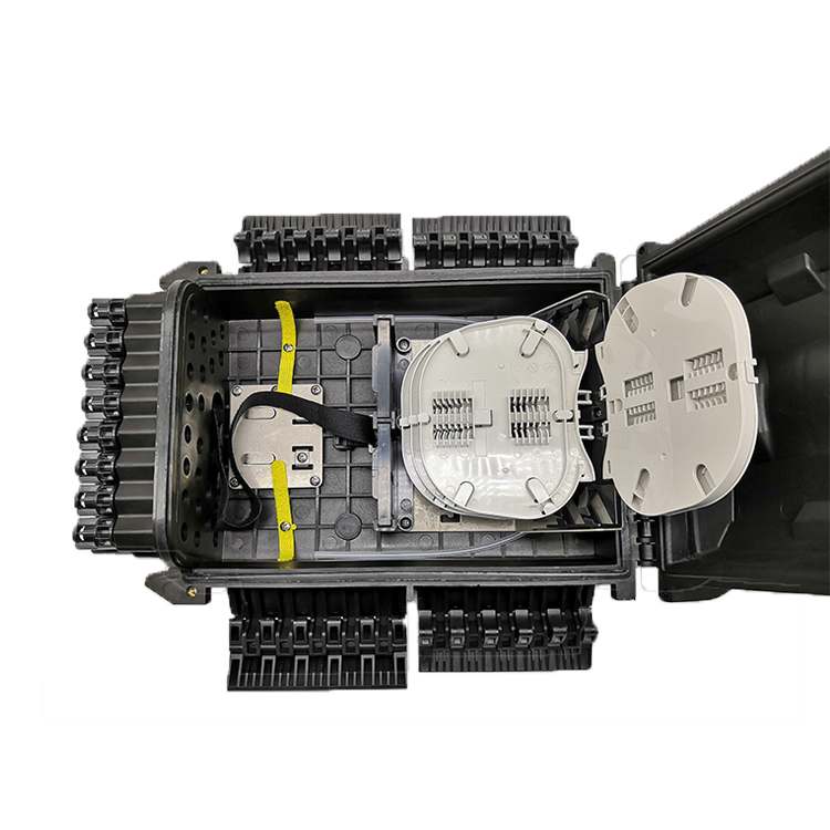 outdoor ip68 waterproof fiber outdoor box, splitter distribution enclosure 24 ports for drop cable 2mm 4mm 7mm