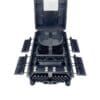 ip65 32 port nap outdoor fiber optic distribution box,345*220*95mm,4 x 12cores fiber trays, ip65, black