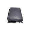 outdoor optical distribution box, individual pack, 16 sc adapters, 3pcs 12mm cable inlet, 16pcs 2x3mm flat drop cable outlets, black