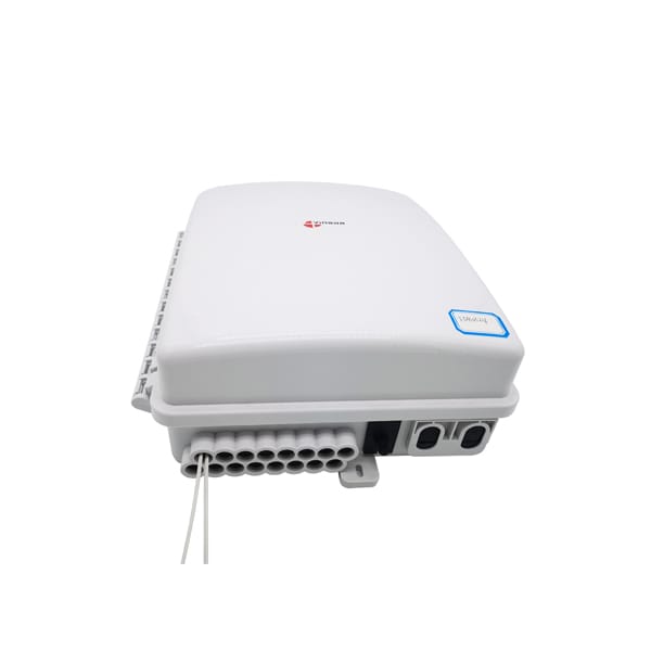24 port plastic fiber access terminal box for 1x24 splitter, 1x16 splitter with sc connectors, outdoor use