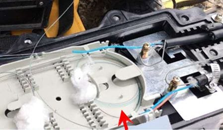 figure 4 retention of fiber core at cable joint