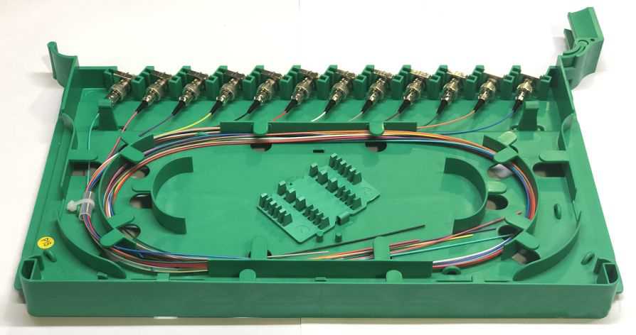 figure 9 tight buffer fibers in odf tray