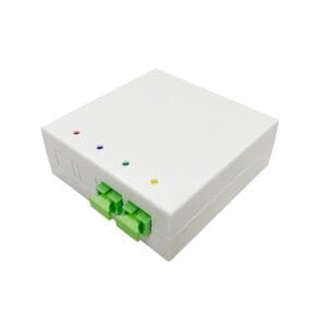 ftth mini 4 cores fiber optic terminal box, 4 sc adpater and pigtails, embeded wall design, splice tray for fiber sleeve,din rail mounting