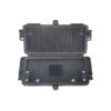 12 cores fiber optic ftth outdoor box for fiber fusion splicing, 1in 2out cable ports, horizontal closure