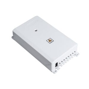 8 port fiber outdoor box with drop cable exit, 1x8 splitter tray, splice tray, winding area, cable go straightly without cutting