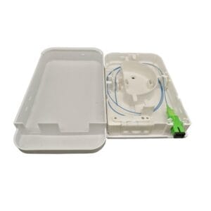 large size 4 cores terminal box fiber optic 2 port, sc or lc duplex adpater or fiber pigtails