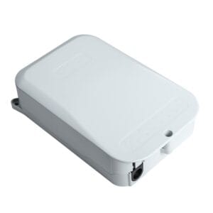 16 port sc fiber optic box wall mounting, 3 layer deisgn, separate fiber splicing, distriution and splitting area, mid span