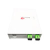 ftth otb optical termination box, cable go straight for splicing, 4 sc adpater, plastic abs, splice sleeve holder.