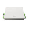 ftth otb optical termination box, cable go straight for splicing, 4 sc adpater, plastic abs, splice sleeve holder.