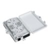 6 port fiber optic box indoor outdoor wall mounted for ftth fiber access terminal use,splice tray, abs material, 1x4 splitter