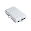6 port fiber optic box indoor outdoor wall mounted for ftth fiber access terminal use,splice tray, abs material, 1x4 splitter