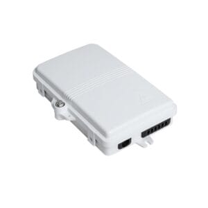 6 port fiber optic box indoor outdoor wall mounted for ftth fiber access terminal use,splice tray, abs material, 1x4 splitter