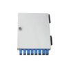 fiber optical terminal enclosure metal with hinge and lock, 8 sc port ftth connection box