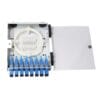 fiber optical terminal enclosure metal with hinge and lock, 8 sc port ftth connection box