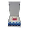 fttx roseta optica, 16 cores fiber splicing, sc lc st fc interface, 1 3 cable glands, metal material