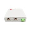 1 core fiber wall outlet, 2 rj45 modules for cat5e, cat6, indoor mounting on wall