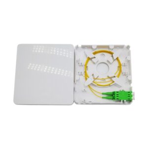 ftth wall mounting roseta optica 3m, sc connectors, 2 mounting screws and sleeve, white
