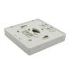 ftth outlet 2 port sc,front cable entrance and exit, indoor ip45 wall mounted, white plastic
