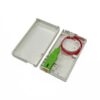 fttx box 1 sc port with shutter, indoor wall mounted, mini ftth outlet, white os2 apc green lszh