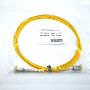 single mode patch cord 3 meter with d4 connectors simplex 2mm lszh yellow