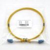 patch panel use lc lc single mode fiber patch cord 9/125um yellow duplex, zip cord with heat shrink protector, 3mm g.652d pvc