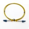patch panel use lc lc single mode fiber patch cord 9/125um yellow duplex, zip cord with heat shrink protector, 3mm g.652d pvc