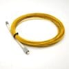 d4 to d4 single mode fiber patch cord 15m 9/125um os1 smf yellow 2mm lszh with custom labels