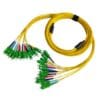 mini 12 core single mode fiber optic cable pre connectorized sc apc connectors both sides 2.0mm g657a2 lszh, colorful boot