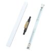 ftth drop cable 2x3mm mechanical splicer fiber optic with bare fiber holder, white color 90*8mm, 100pcs/pack with cable clips and user manual