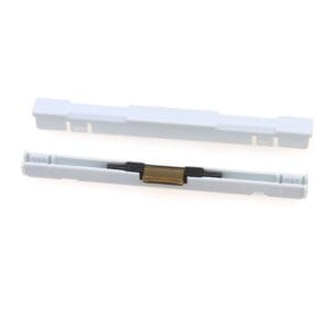 ftth drop cable 2x3mm mechanical splicer fiber optic with bare fiber holder, white color 90*8mm, 100pcs/pack with cable clips and user manual