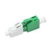lc apc attenuator with two wings, ceramic ferrule angel 8°, apc green, with flag cap