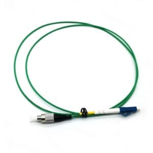 lan,catv network lc fc patch cord green sm 1m 2mm g652d pvc 9um il0.2db, rl50db