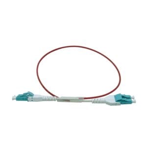 10g indoor uniboot patch cord multimode lc lc dupelx om1 61.5/125um 3.5mm 2cores g657 fiber ofnr riser fiber optic cable