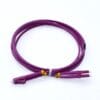 40g short lc lc multimode fiber patch cord om4 10gb rose red color g.651 lszh 3.0mm 5m,rl>35db, il