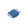 lc/upc quad adapter fiber optic, blue, il