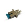 metal lc/upc to sc/apc hybird adapter with flange, single mode fiber os2 9/125um, simplex, female to female