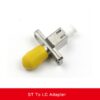 metal fiber optic lc/pc to st/pc adapter, multimode 50/125um mm simplex, lc mini type