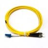 st lc patch cord single mode duplex 9/125um yellow g652d pvc 3mm zip cord with cilp, 1pc/bag, 200pcs/carton