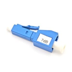 lc upc attenuator optic fiber male to female, single mode os1 blue, 7db