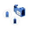 lc upc attenuator optic fiber male to female, single mode os1 blue, 7db